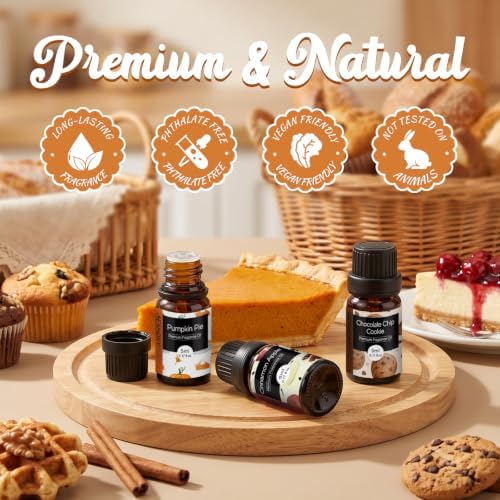 Bakery Essential Oils Set - 14Pcs Fall Fragrance Oil for Diffusers