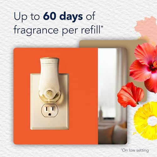 Glade PlugIns Refills Air Freshener, Scented and Essential Oils for Home and Bathroom, Hawaiian Breeze, 0.67 Fl Oz (Pack of 5)