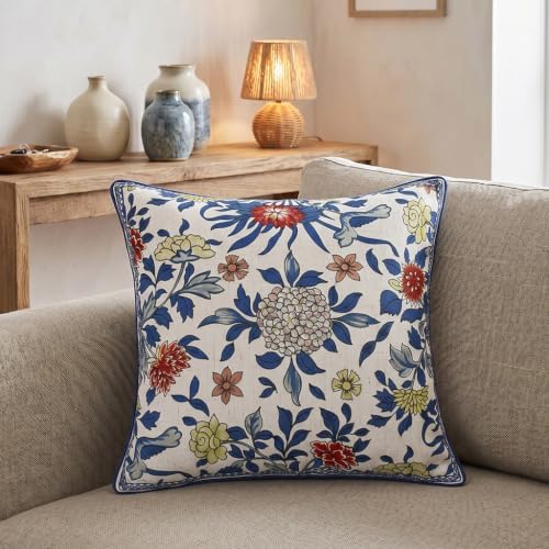 patdrea Designer Vintage French Throw Pillow Cover,18"x18",Set of 2
