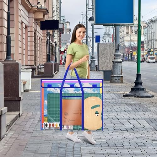 Bulletin Board Poster Storage, Extra-Large Storage Chart Bag 30" x 24", Bulletin Board Sheet Organization (30" X 24") (Pack of 2)