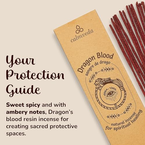 Potent Dragons Blood Incense Sticks - 40+ Pck, Sweet Spicy & Amber Smelling