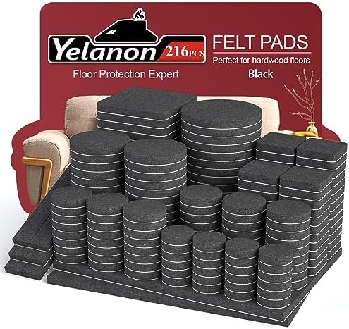Felt Furniture Pads for Hardwood Floors -Yelanon Felt Pads for Chair Legs