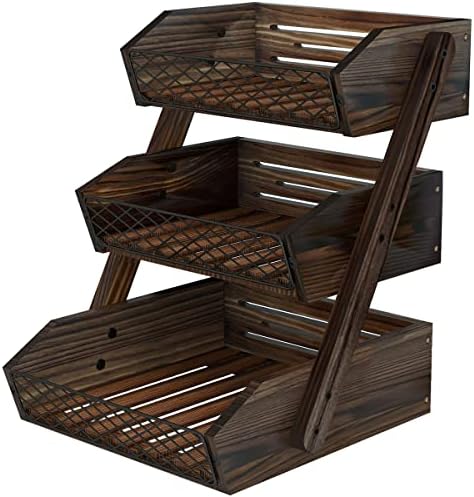 Dorhors Fruit Basket for Kitchen Counter Organizer,Fruit Bowl Stand Storage