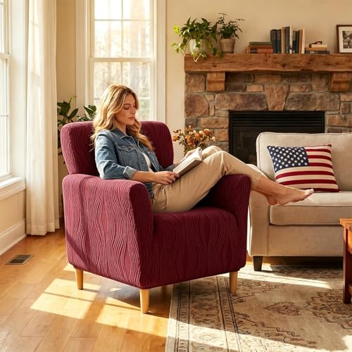 Eco-Ancheng Banquet Armchair Slipcovers Accent Chair Covers Chair Slipcover