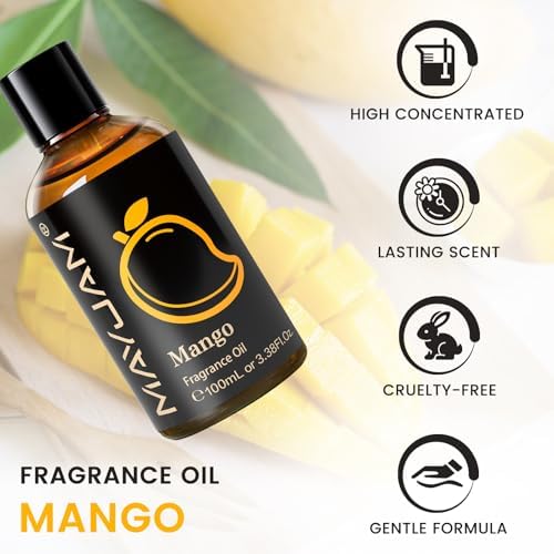 MAYJAM Mango Fragrance Oil for Soap Candle Making, 3.38fl.oz
