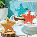 3 Pcs Beach Tiered Tray Decor, Starfish Wood Signs, Summer Decorations