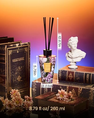 M&SENSE Reed Diffuser, Moonlight Tuberose, 8.79 oz Natural Essential Oil