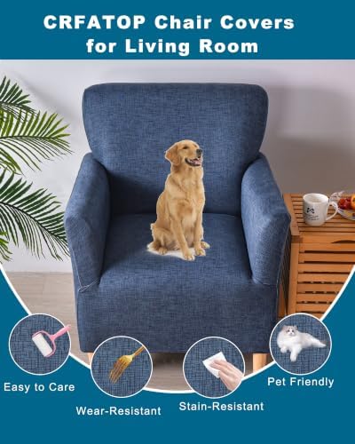 CRFATOP Accent Chair Cover, Stretch Armchair Slipcover for Living Room,16