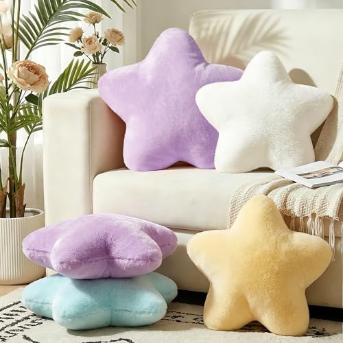 Star Pillow 19" Large Cute Decorative Throw Pillows Soft Floor Cushions