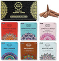 Raajsee Natural Incense Cones,6 Pack Mixed Scents Gift Pack 15 pc Each (90 Total), Insense Cones Variety Pack, 100% Organic Non Toxic Natural - Hand Rolled Free from Chemicals (Pack 2)