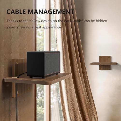 WALI 1 Tier Floating TV Wall Shelf for Projector, DVD Player