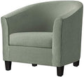 2 Piece Tub Chair Covers with Cushion Cover, Stretch Jacquard Furniture Cover,Armchair Protector Slipcover Removable Machine Washable (Matcha Green)