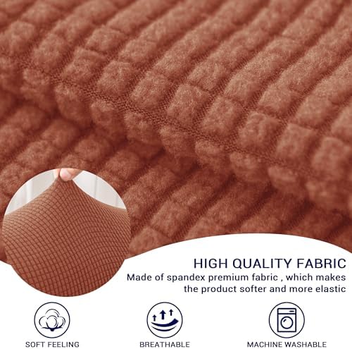 SUBRTEX Stretch Couch Arm Covers Set of 2, Non-Slip Sofa Armrest Slipcovers