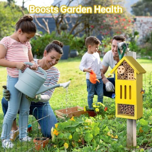 UUMENHA Bee House Bug Hotel & Butterfly House, Wooden Ladybug House
