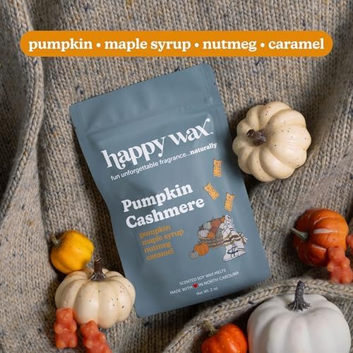 Happy Wax Fall Scented Soy Wax Melts 6oz Variety Pack - Cozy Pumpkin Mix