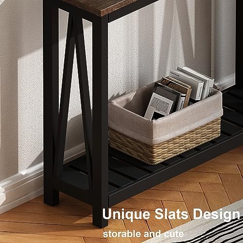 ChooChoo Farmhouse Console Table, Narrow Sofa Table for Entryway, 40 Inch