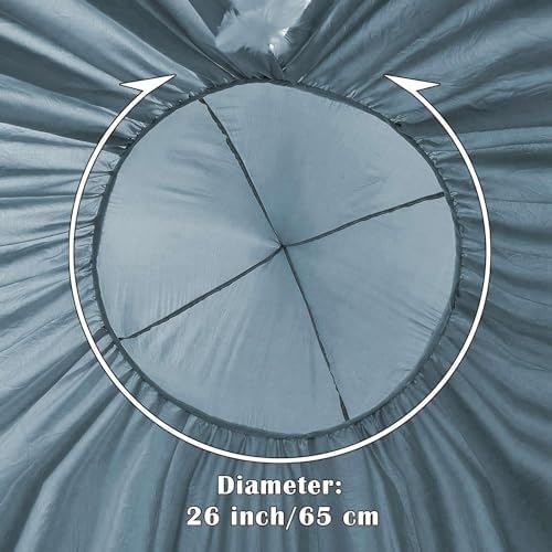 Bed Canopy for Kids, Round Dome Kids Mosquito Net Indoor Outdoor Castle Hanging House Decoration Reading Nook Kids Playing Home Decoration(Ashy Blue)