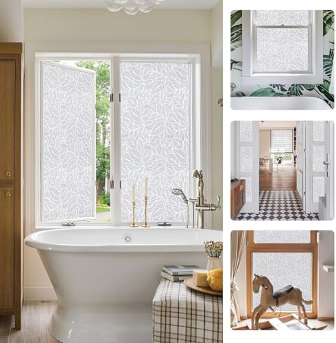 ADD.HERES Window Privacy Film, Glass Decorative Static Cling, 17.5" x 78.7"
