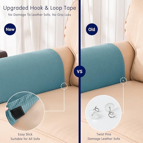SUBRTEX Stretch Couch Arm Covers Set of 2, Non-Slip Sofa Armrest Slipcovers