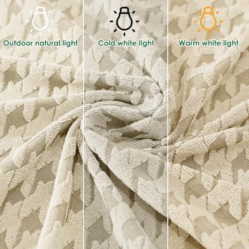 MAXIJIN Stretch Loveseat Couch Cover for 2 Cushion Couch (55"-69" Washable Sofa Slipcovers with Non-Slip Foam & Elastic Strap, Dog Cat Pet Friendly Furniture Protector (Medium, Beige)
