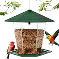 Jealoeur Bird Feeders for Outdoors Hanging Bird Feeder Wild Birds Seed, Green