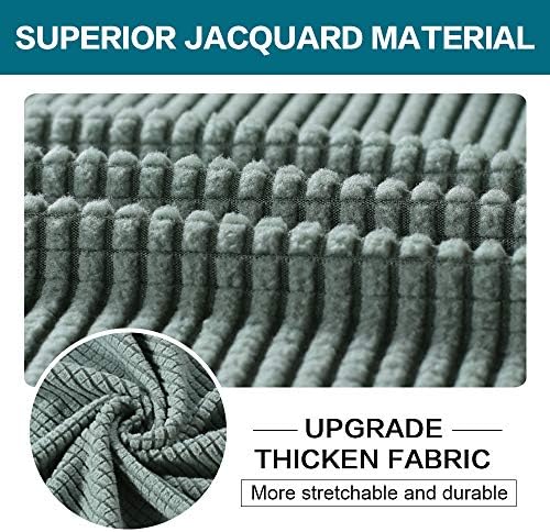 Turquoize 3 Piece Sofa Covers for 2 Cushion Couch Sofa Slipcover Soft Couch Cover for Dogs-Washable Sofa Furniture Covers with 2 Individual Cushion Covers (2 Cushion Sofa, Dark Cyan)
