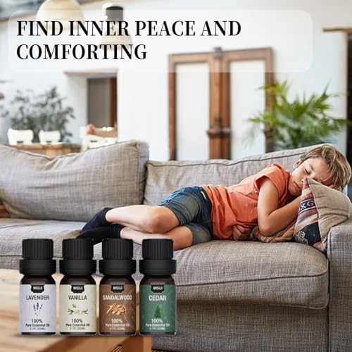 Essential Oils Set Top 12 Aromatherapy-Essential Oils for Diffuser for Home,Air Freshening Diffuser Oils Scents for Aromatherapy,Laundry,Candle&Soap Making,Humidifiers 12 X 5ML