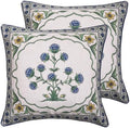 patdrea Designer Vintage Throw Pillow Cover,18"x18",Set of 2