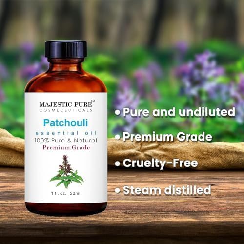 Majestic Pure Patchouli Essential Oil for Diffuser - 1 Fl Oz