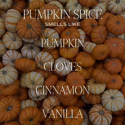 Sweet Water Decor Pumpkin Spice Candle, 9oz Amber Glass Jar, Fall