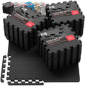 bemaxx Gym Mats Set - EVA Interlocking Foam Floor Tiles Workout Mat Puzzle