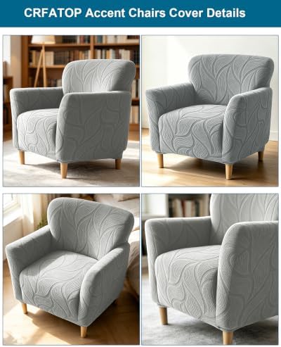 CRFATOP Accent Chair Cover, Stretch Armchair Slipcover for Living Room,A40