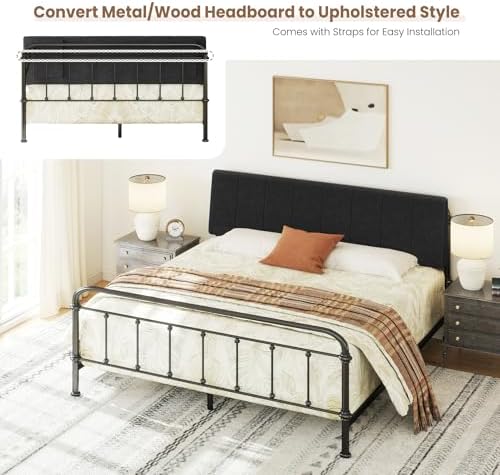 King Size Headboard Only-No Assembly Required, Black