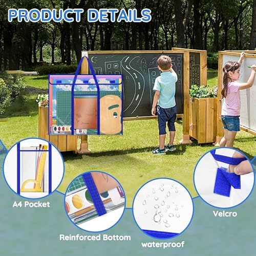 Bulletin Board Poster Storage, Extra-Large Storage Chart Bag 30" x 24", Bulletin Board Sheet Organization (30" X 24") (Pack of 2)