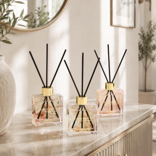 COCORRÍNA Reed Diffuser Set of 3 - Love Spell/White Flower/Fresh Linen