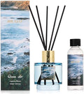 Airkeep Reed Diffuser Set with Refill & 8 Reed Sticks, 6.96 fl oz Ocean Air Home Fragrance, Long Lasting Aromatherapy Diffuser for Bedroom, Bathroom & Living Room