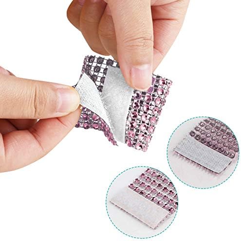 Accmor 50pcs Napkin Rings, Pink Napkin Rings Buckles