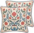 patdrea Designer French Vintage Throw Pillow Cover,18"x18",Set of 2