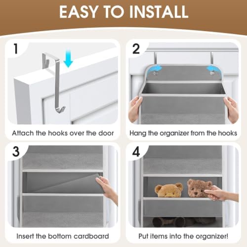 1Pack Over The Door Organizer Large Capacity Hanging Storage Room Organizer
