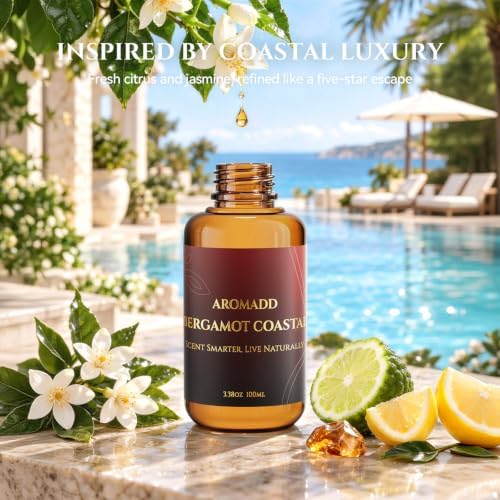 Bergamot Coastal Diffuser Oil Inspired by Ritz-C Hotel Scent, 100 mL