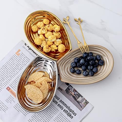 Hasense 5.7 In Ceramic Spoon Rest for Stove Top, Kitchen Spoon Holder, Gold