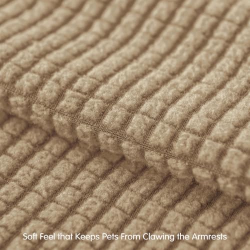 SUBRTEX Stretch Couch Arm Covers Set of 2, Non-Slip Sofa Armrest Slipcovers