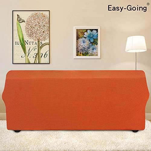 Easy-Going Stretch Halloween Couch Covers for Sofa Washable Large Orange