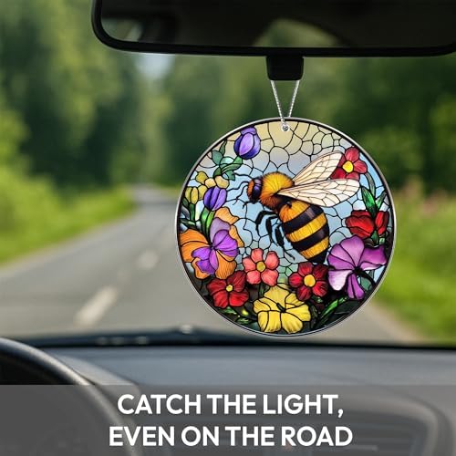 Bumble Bee Gifts for Women, Bee Window Hanging Ornament with Story Card