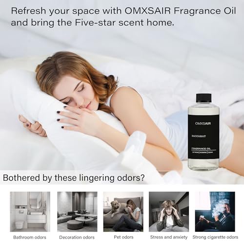 Baccarat Inspired Hotel Diffuser Oil for Home Luxury Scents - 500ml/16fl oz