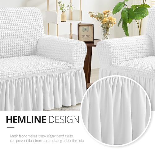 NICEEC Loveseat Covers Washable Love Seat Couch Covers Slipcover with Skirt