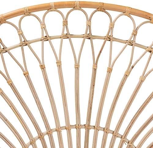 Bali & pari Devereaux Modern Bohemian Natural Rattan Queen Size Standalone Headboard