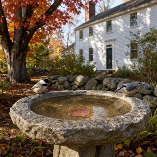 2-Pack Copper Disc for Bird Bath, 99.9% Pure Copper (Cardinal)