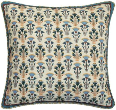 patdrea Designer French Vintage Square Throw Pillow Cover,18"x18"
