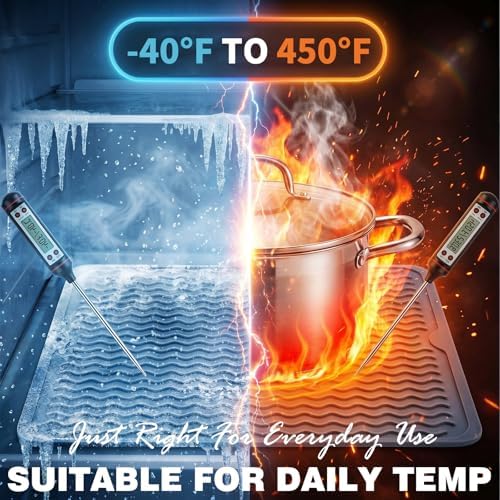 2 Pack Caketime Silicone Dish Drying Mat for Kitchen Counter Under Sink Organizer Near Bathroom Faucet Pad for Stove Top Placemats Soap Holder Stone Dryer Women Essentials Must Haves 17"x6" Pink